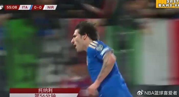 意大利2-0力克北爱尔兰挺进决赛 世界杯资格仅差