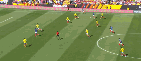 法国3-1哥伦比亚杜埃双响助球队取胜