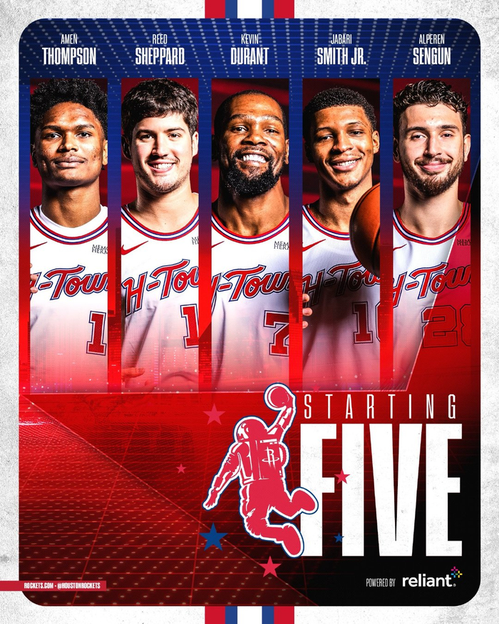 火箭半场54-44雄鹿杜兰特谢泼德联手建功