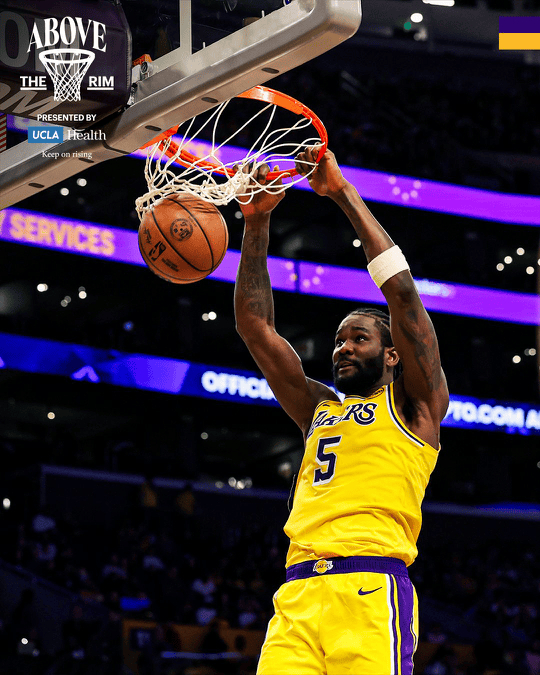 湖人官媒晒战斧劈扣预热对阵雷霆比赛